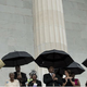 Members of the King family celebrate the 50th anniversary of the march. (Brendan Smialowski/AFP/Getty Images)